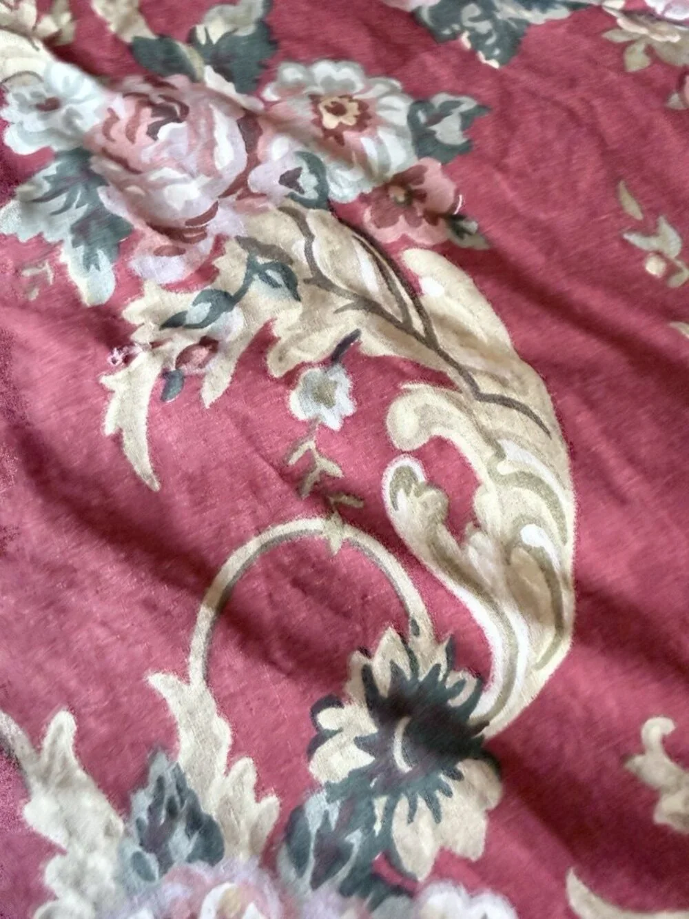 3Pc Ralph Lauren Marseilles Full/Double Duvet Cover COTTON +2 Ruffle Shams READ